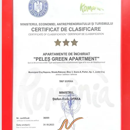 Peles Green Apartment 10 Min Walk To Untold *